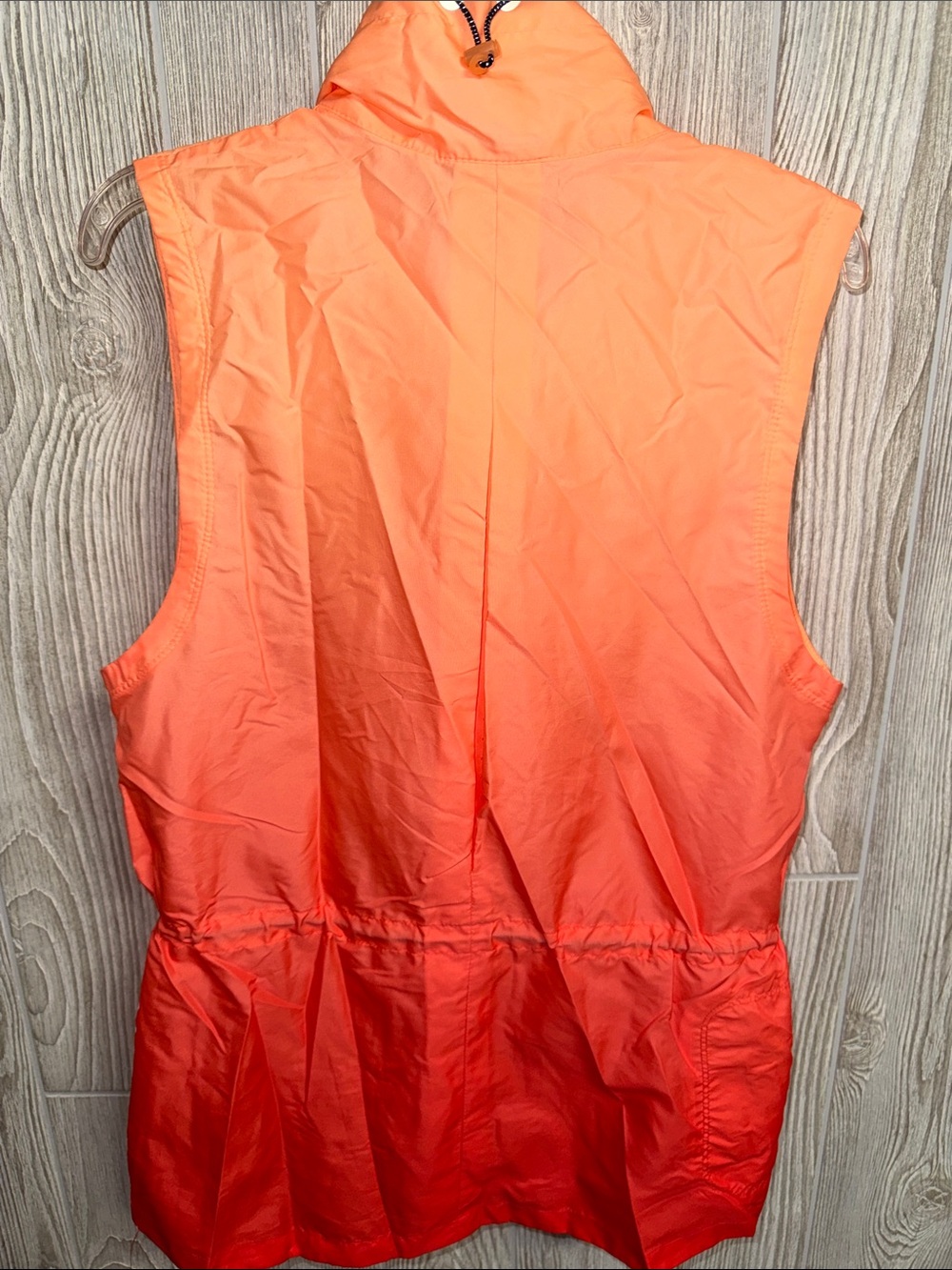 Nike Orange Ombre Sleeveless Windbreaker Vest - Picture 5 of 7